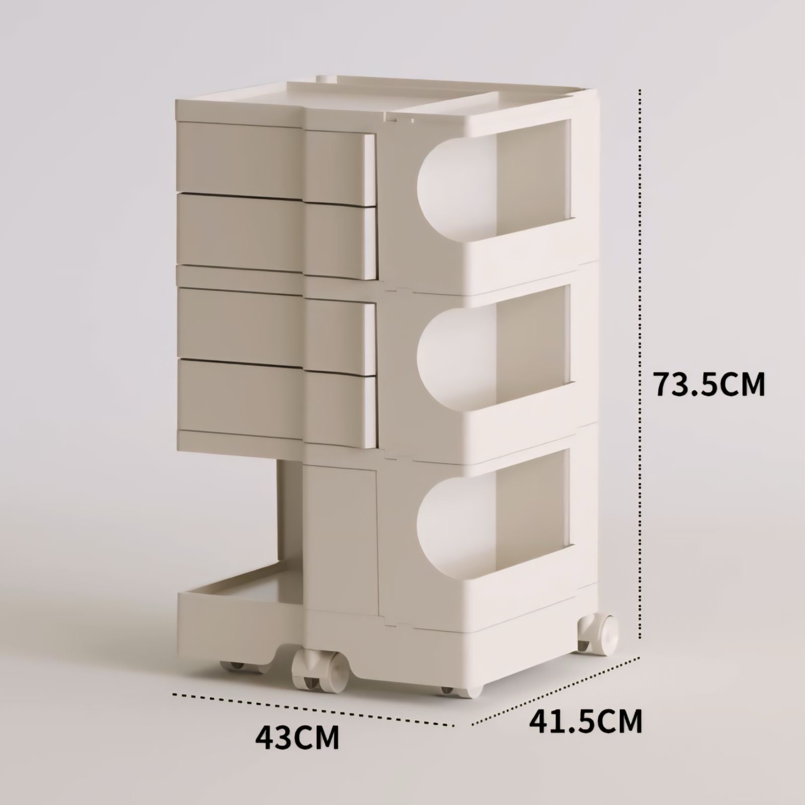 キャスター付きボビーワゴン kocol