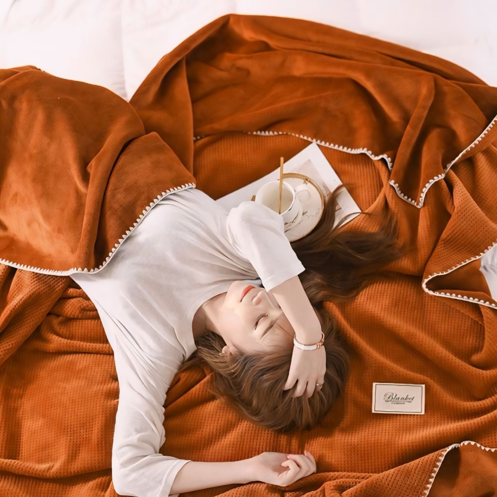 カラフルワッフルブランケット kocol