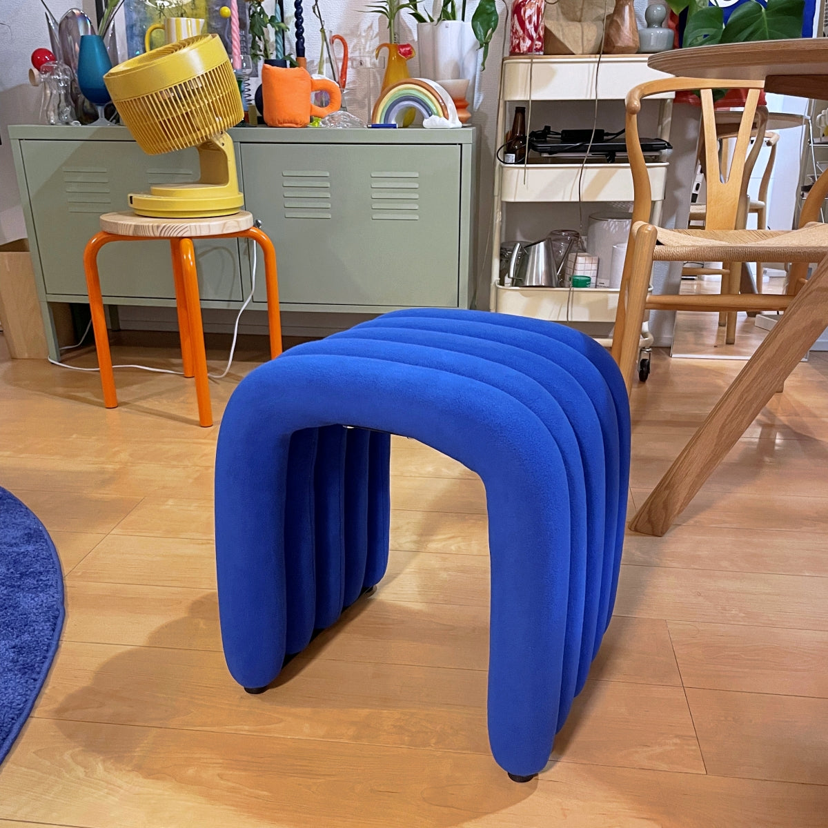 カラフル ベルベッド アーチ型 スツール オットマン kocol