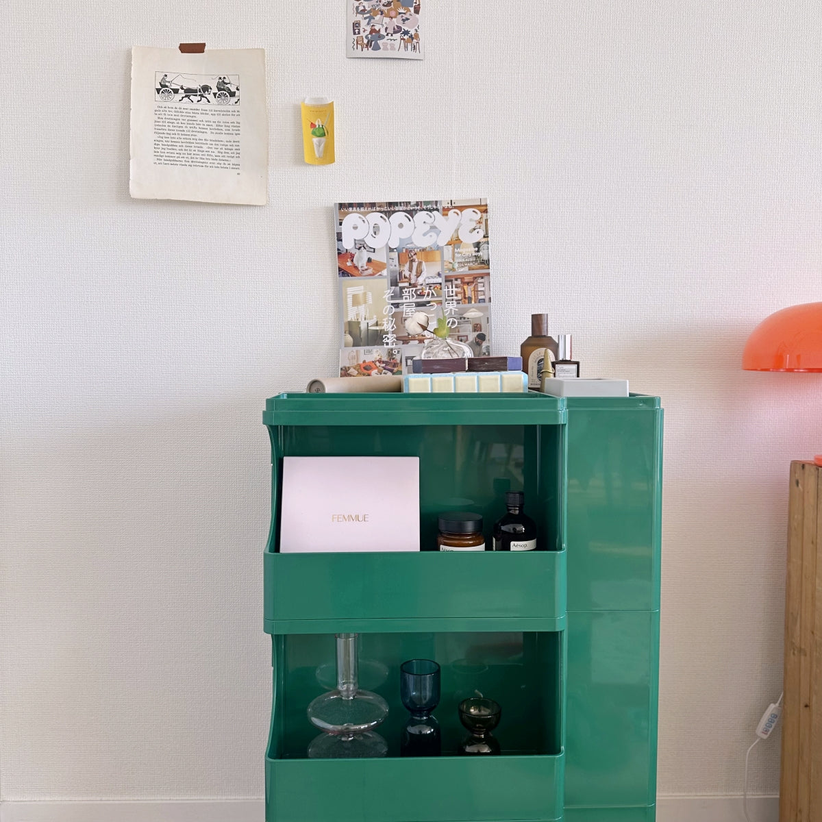 キャスター付きボビーワゴン kocol