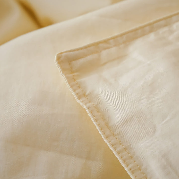 Pure cotton nuance pastel duvet cover, ivory