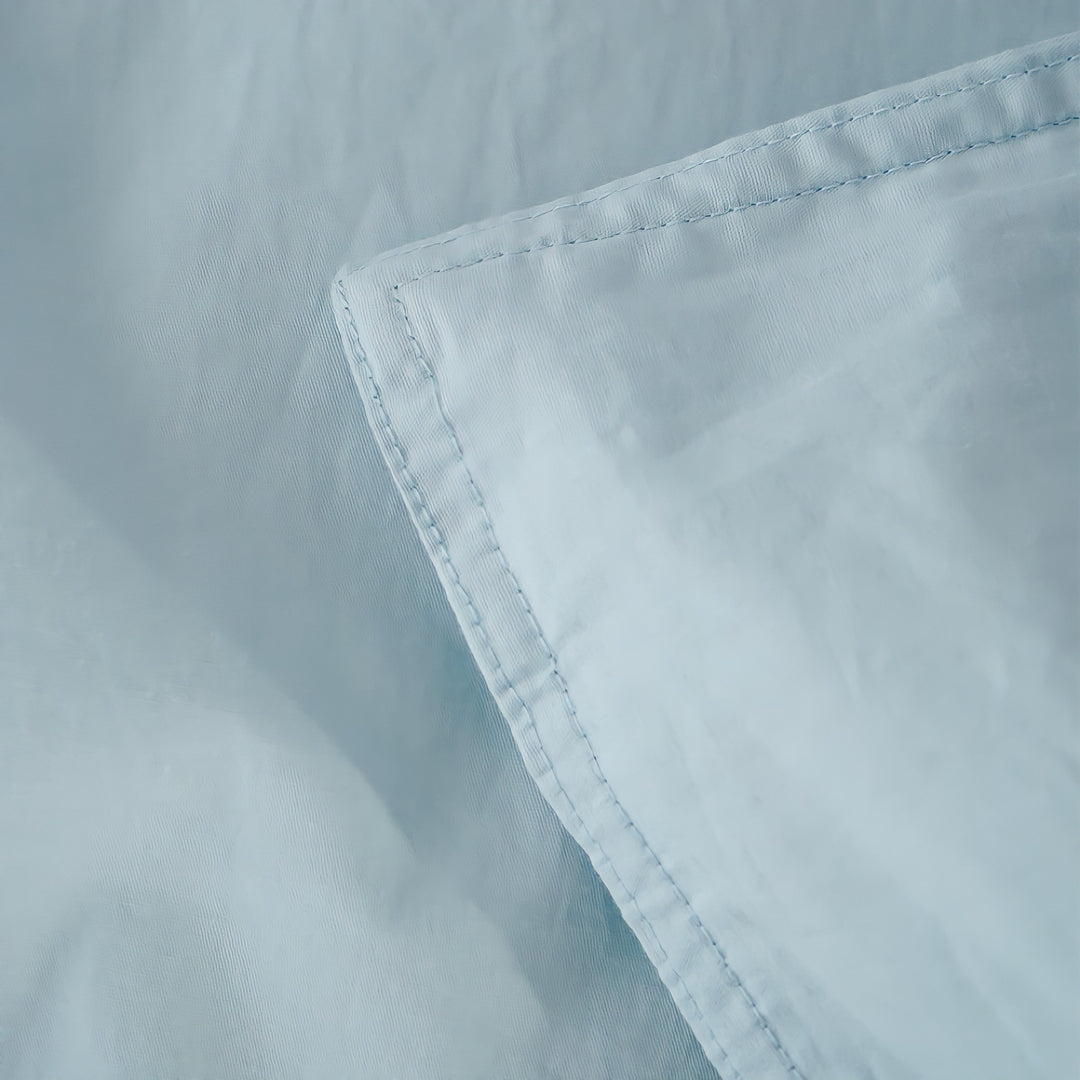 ピュアコットンニュアンスパステル布団カバー ライトブルー