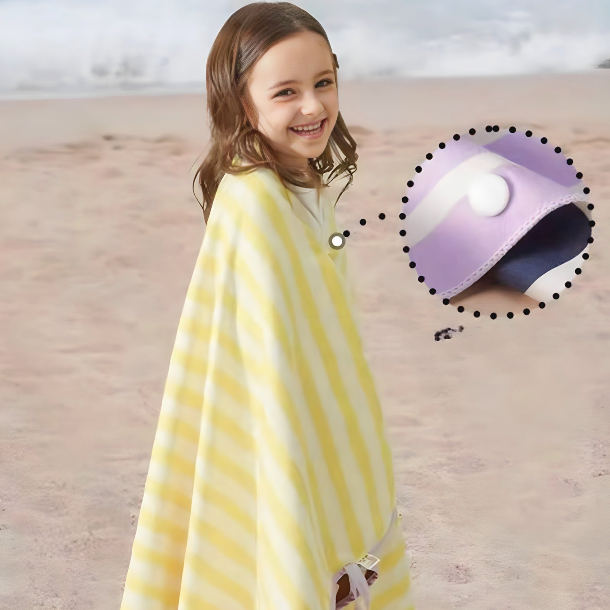 Quick Dry Border Bath Towel Purple