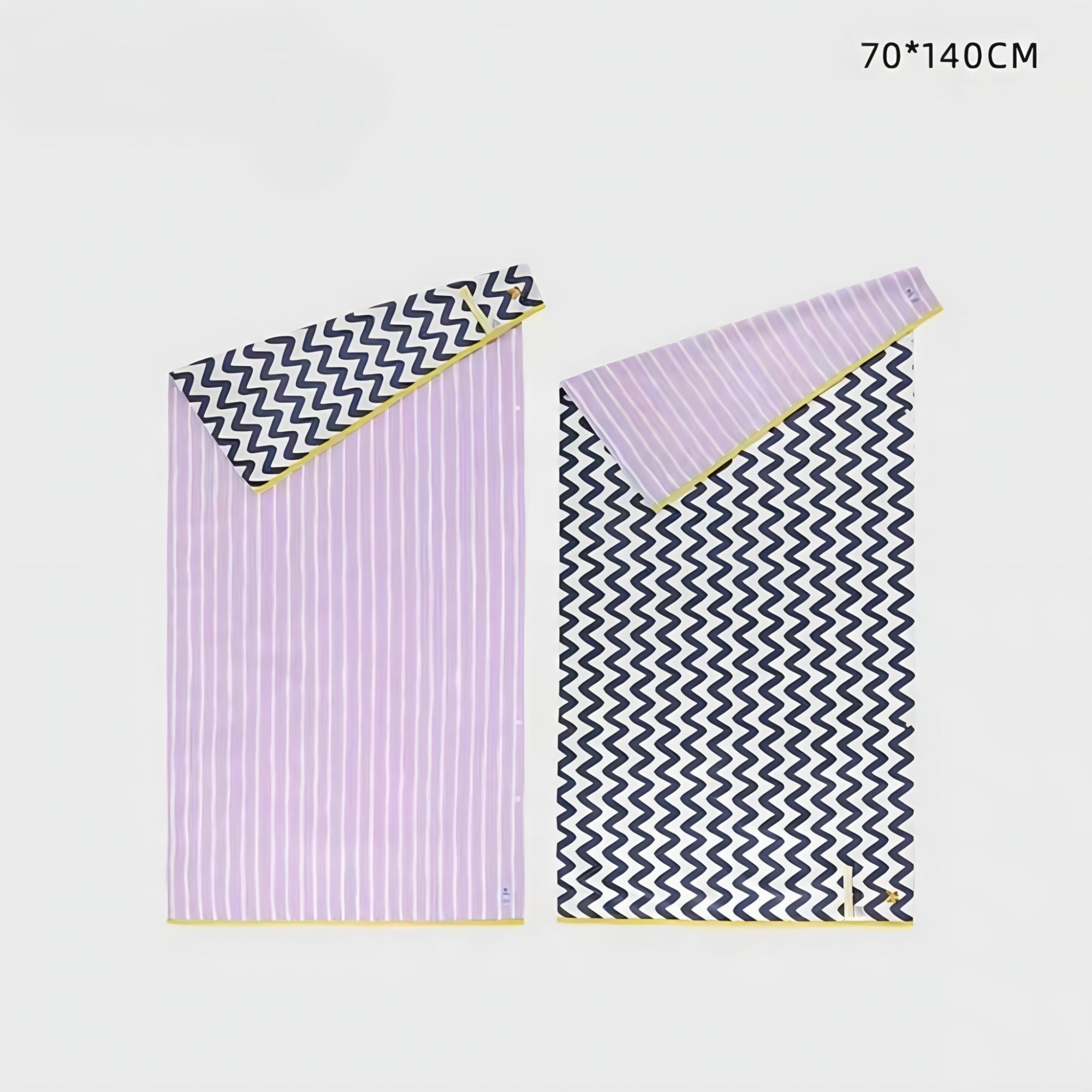 Quick Dry Border Bath Towel Purple