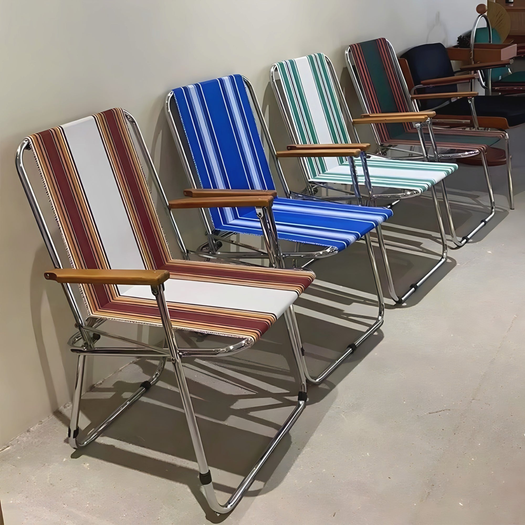 【送料込】クラーク CK-3 Lammi イタリア製 折り畳みチェア 2脚セット 折りたたみ椅子 アウトドアチェア 木製 レザー 本革 キャンプ 椅子