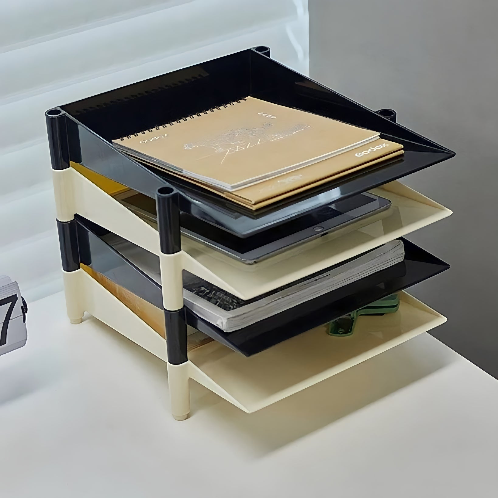 Color Block Multi File Rack