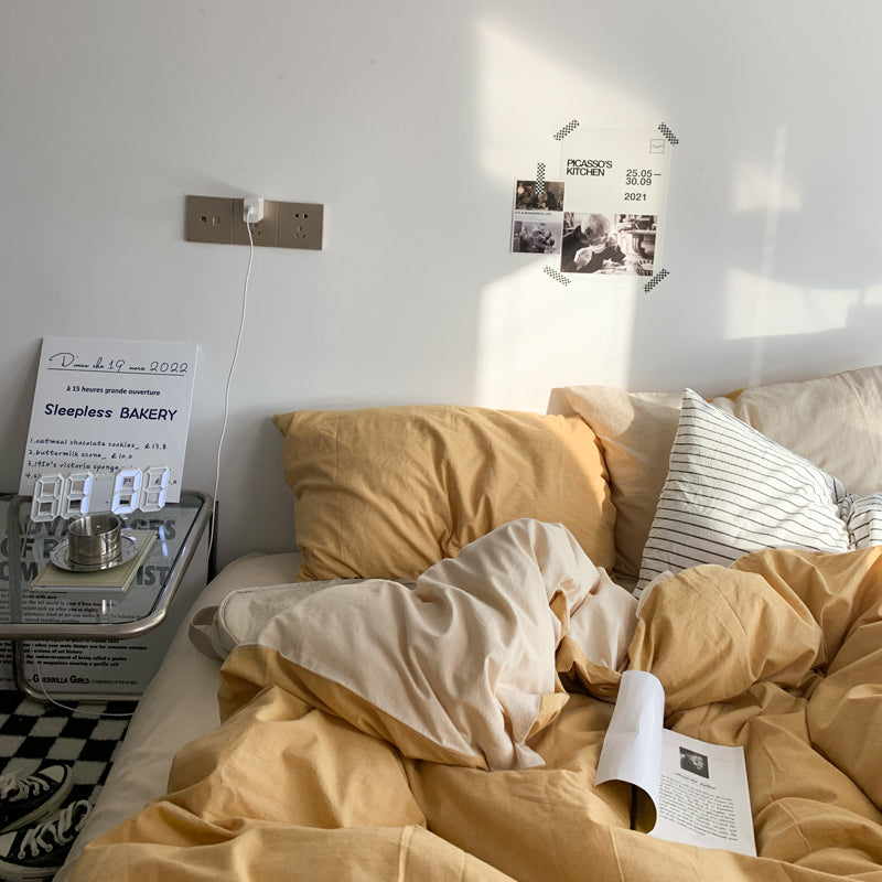 ダブルカラー2トーン寝具セット 