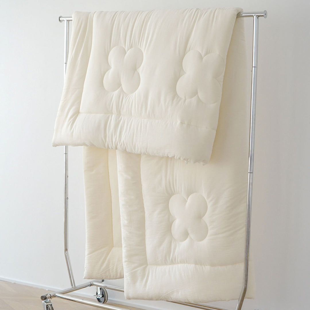 Floral quilted futon