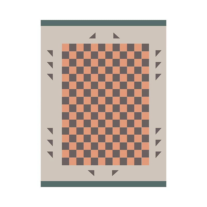 ピンク市松模様カーペット kocol