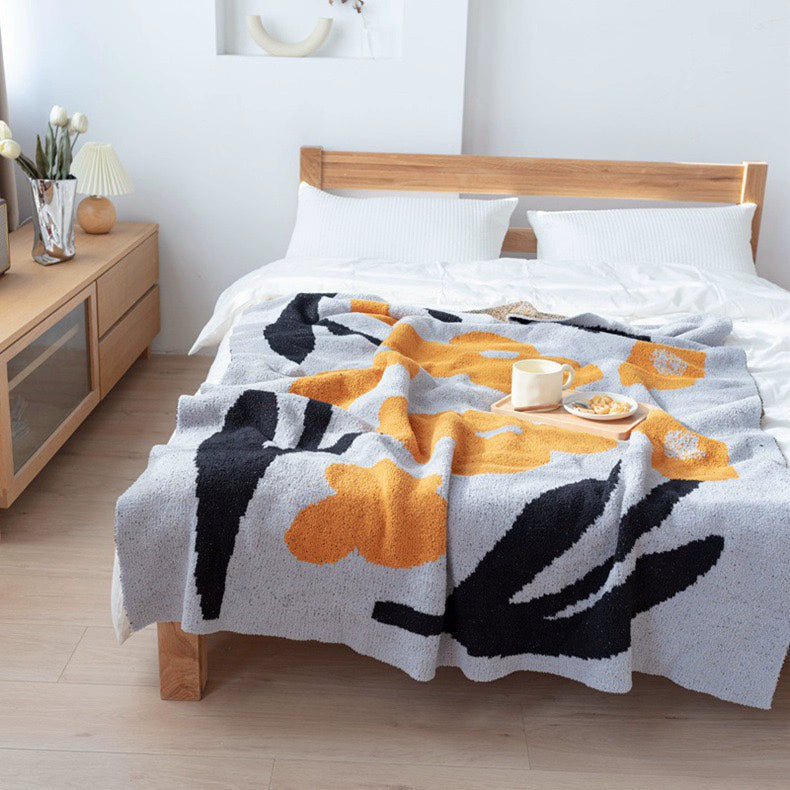 花柄ブランケット kocol