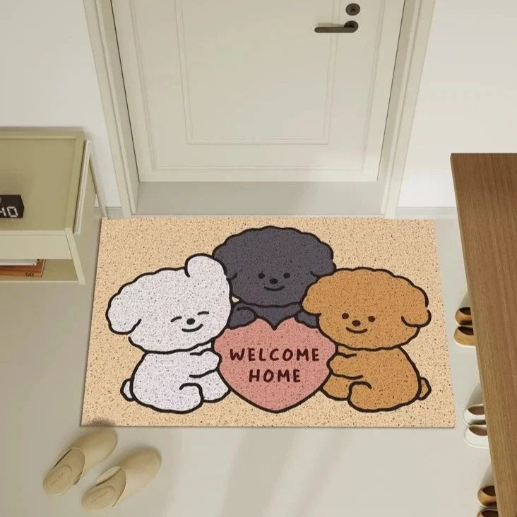 トイプードル玄関マット 