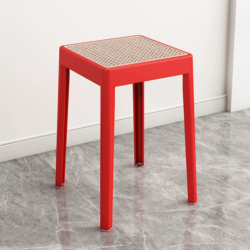 スクエア ラタン スツール スタッカブル チェア kocol