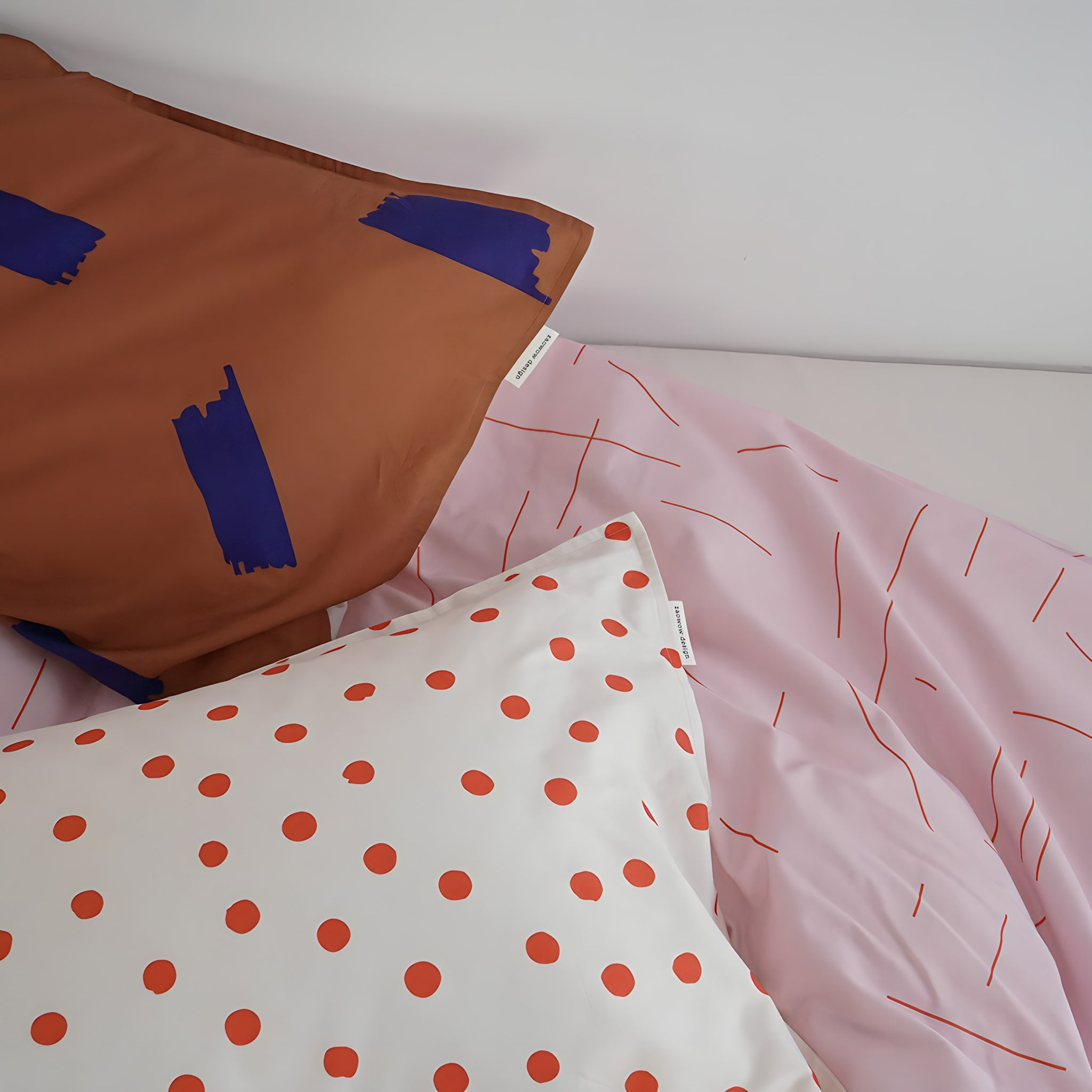 スリーパターンミックスコットン寝具セット