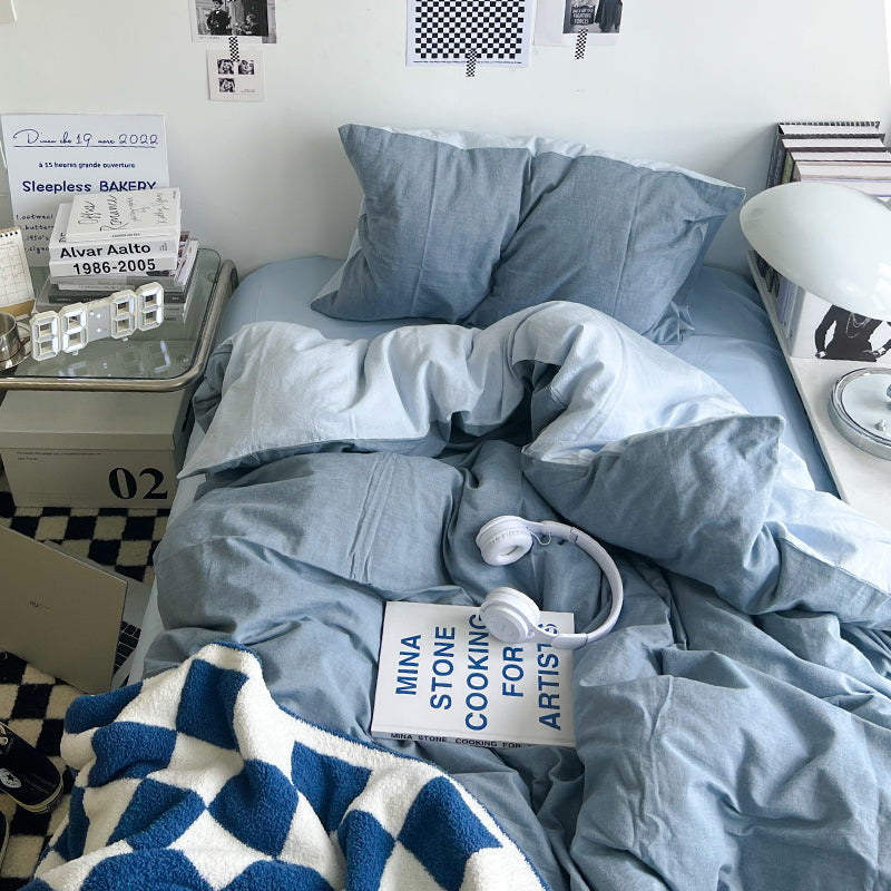 ダブルカラー2トーン寝具セット 