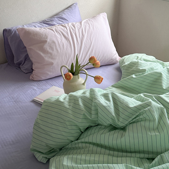 リラックスピンストライプ寝具セット