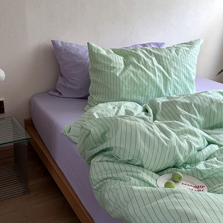 リラックスピンストライプ寝具セット