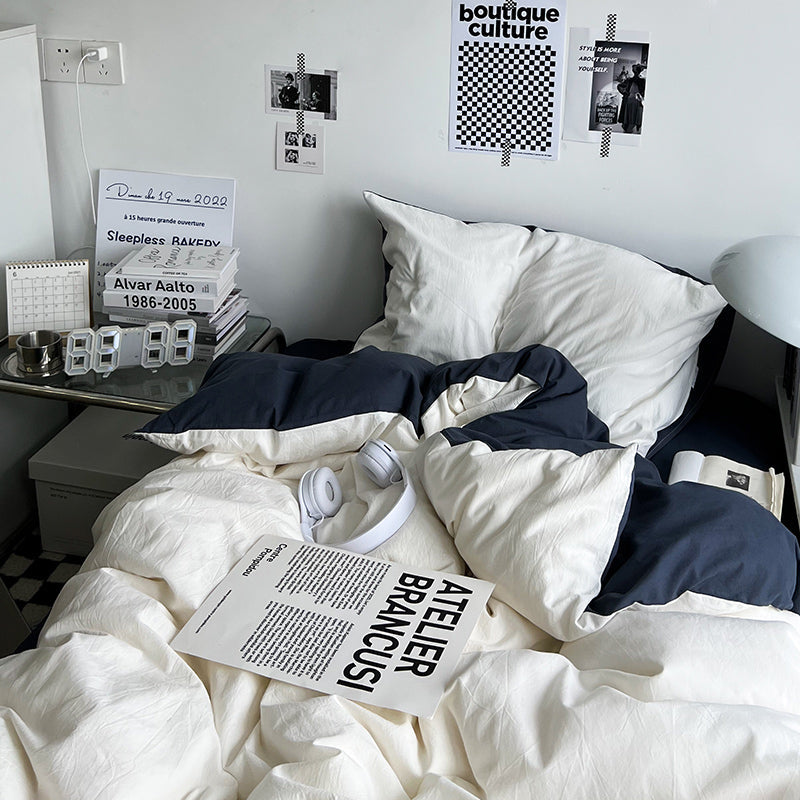 ダブルカラー2トーン寝具セット 