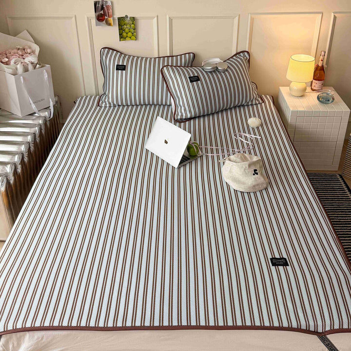 Modern Stripe Cool Pad Brown