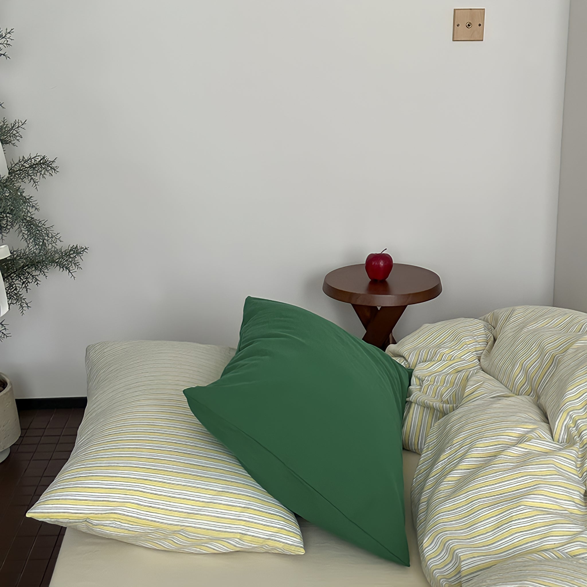 コットンカラーストライプ寝具セット 