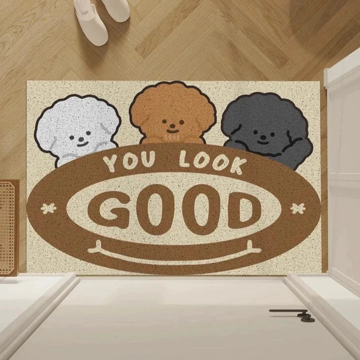 トイプードル玄関マット 