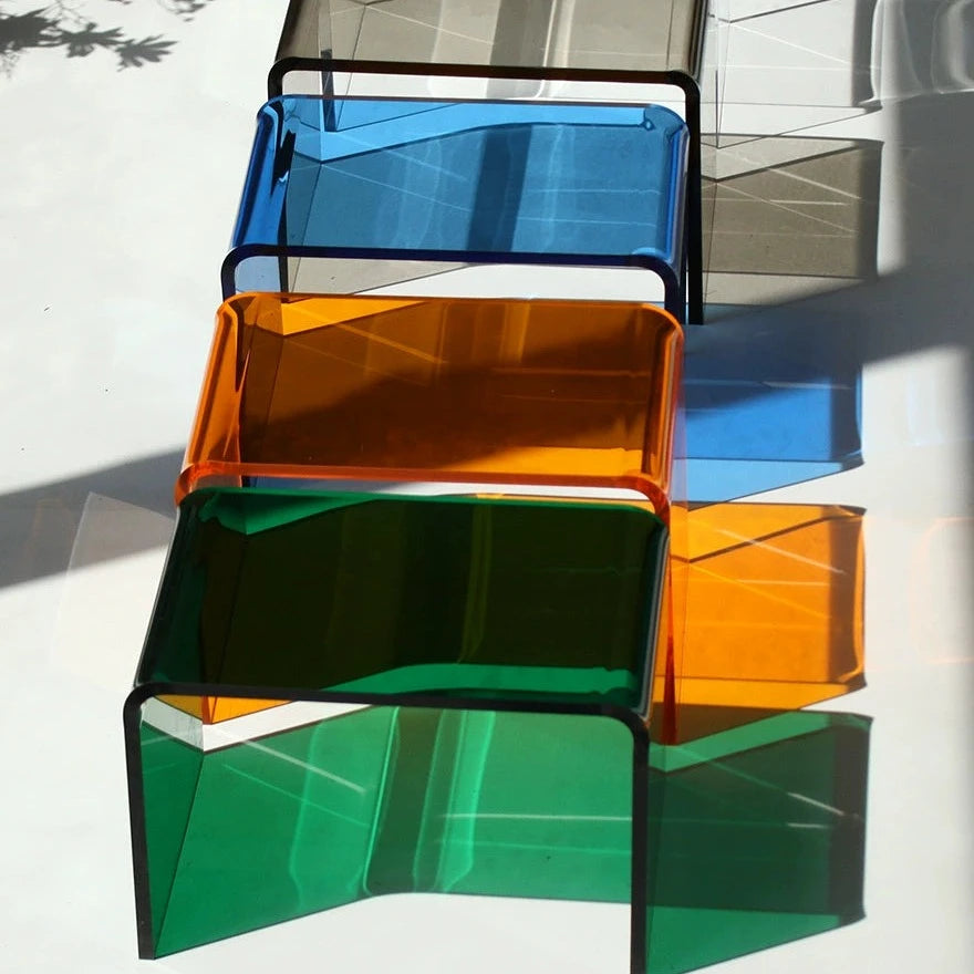 カラフルクリアアクリルスツール kocol