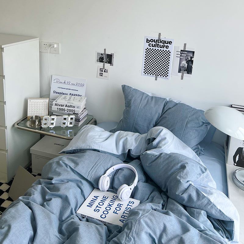 ダブルカラー2トーン寝具セット 