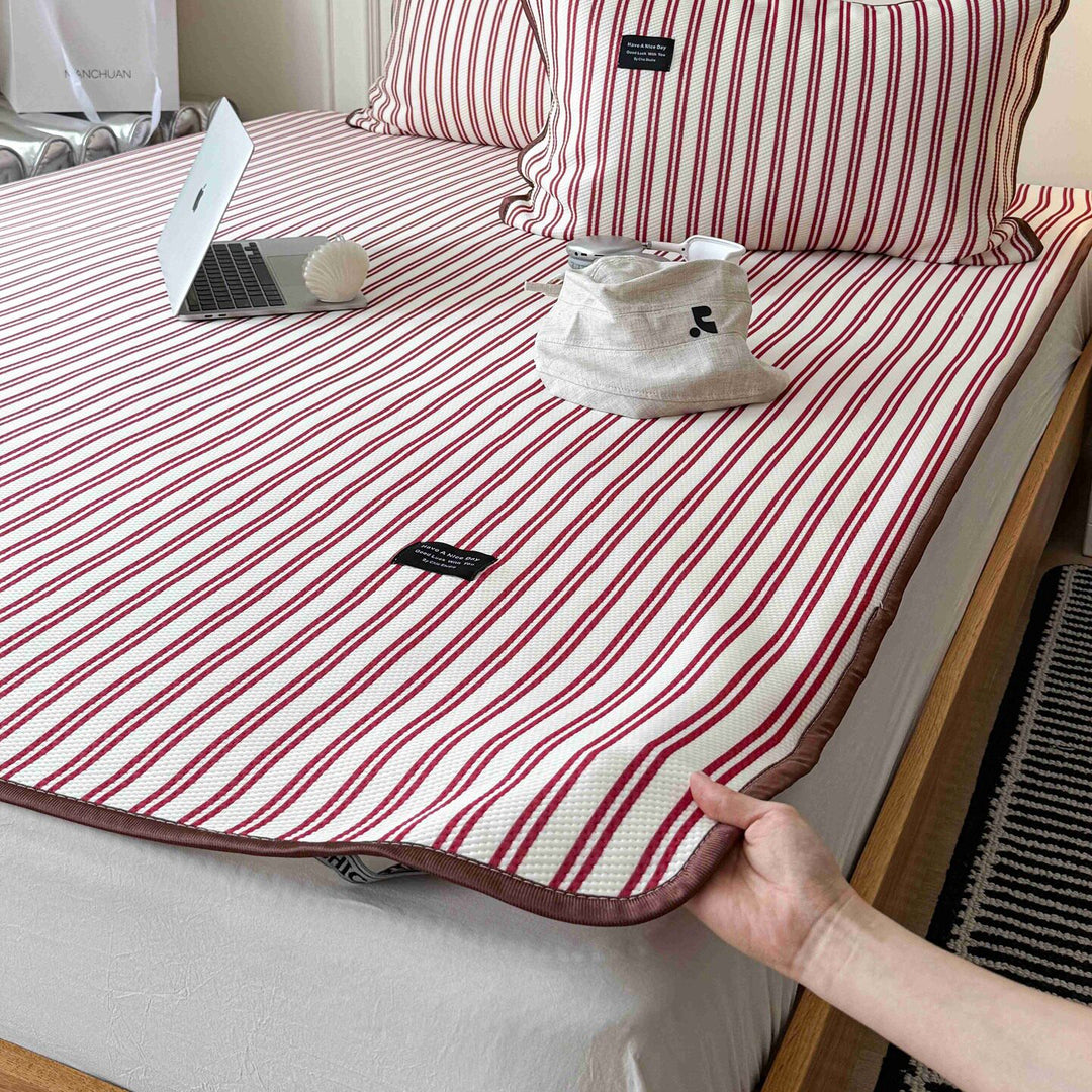 Modern Stripe Cool Pad Red