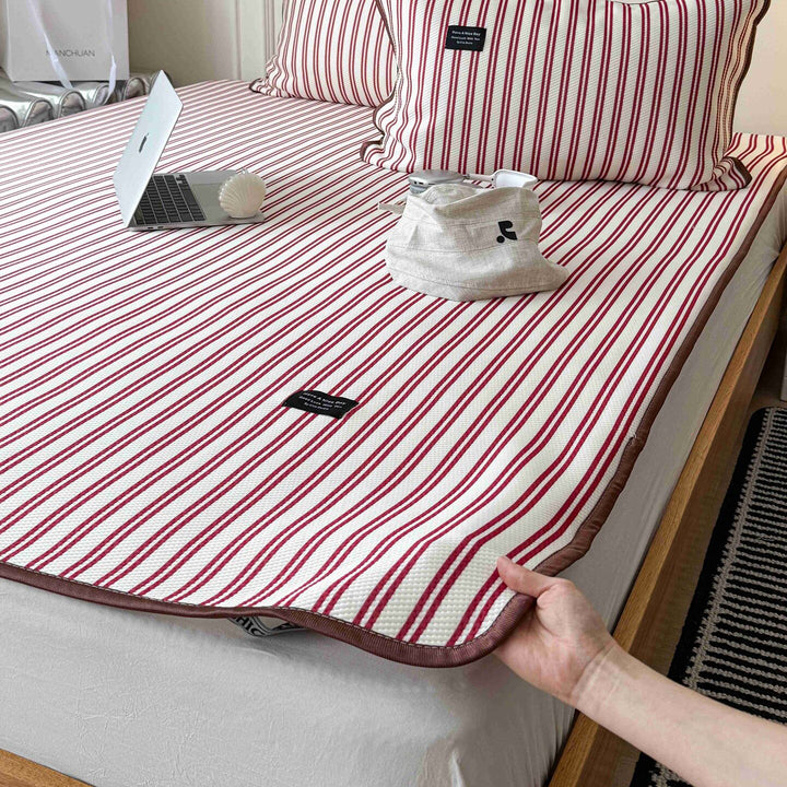 Modern Stripe Cool Pad Red