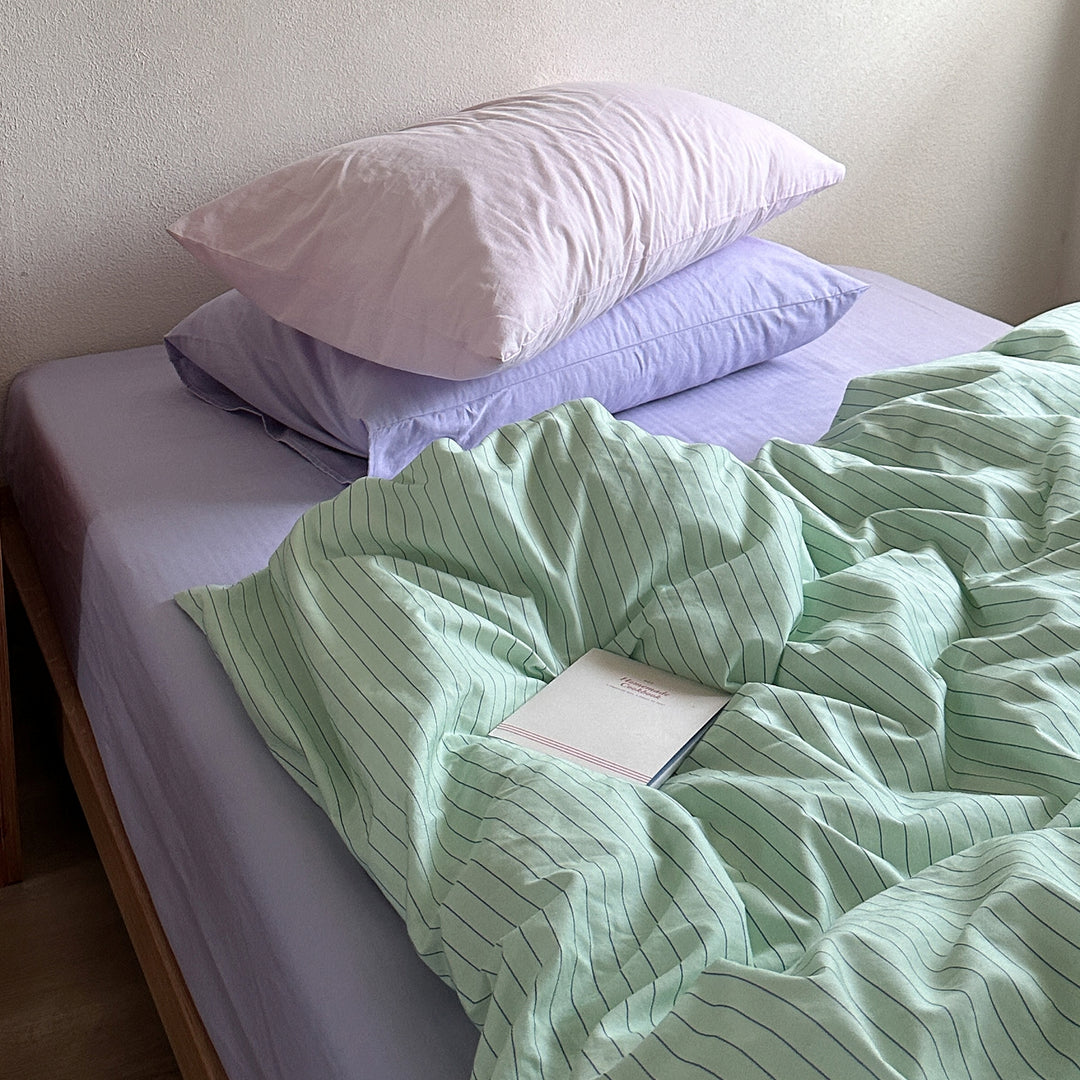 リラックスピンストライプ寝具セット