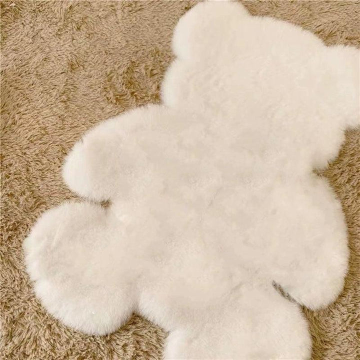 くまシルエットラグマット カーペット ベッドサイド 子供部屋 フロアマット / Bear Silhouette Area Rug Carpet Bedside Children's Room Floor Mat - kocol