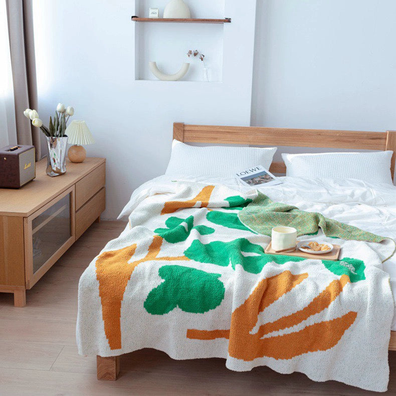 花柄ブランケット kocol