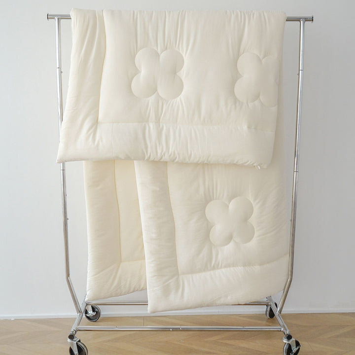 Floral quilted futon