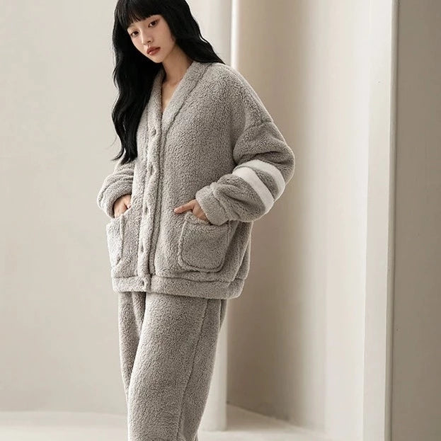 ユニセックス ライン もこもこルームウェア kocol