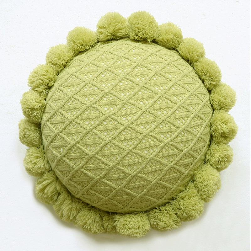 ニットタッセルクッション kocol