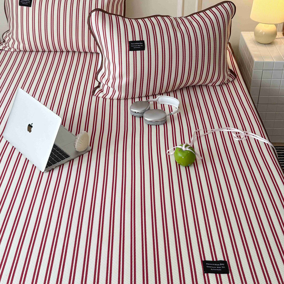 Modern Stripe Cool Pad Red
