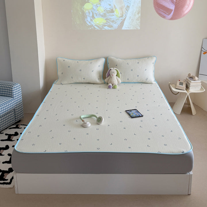 Star Moon Ice Silk Pad Set White