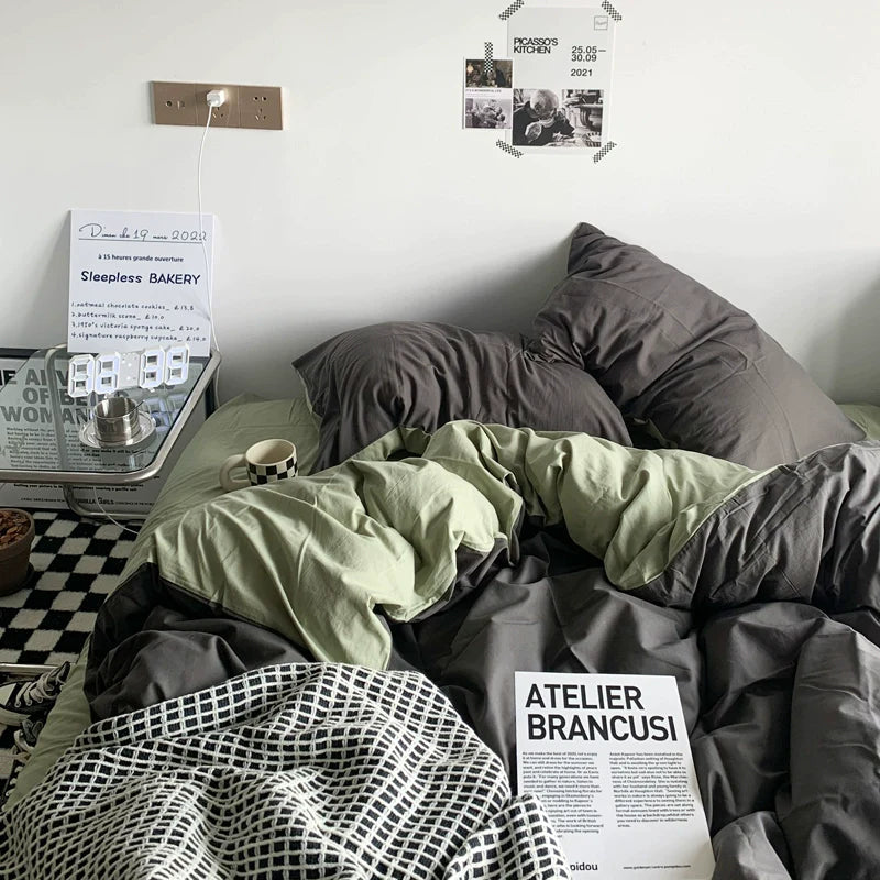 ダブルカラー2トーン寝具セット 