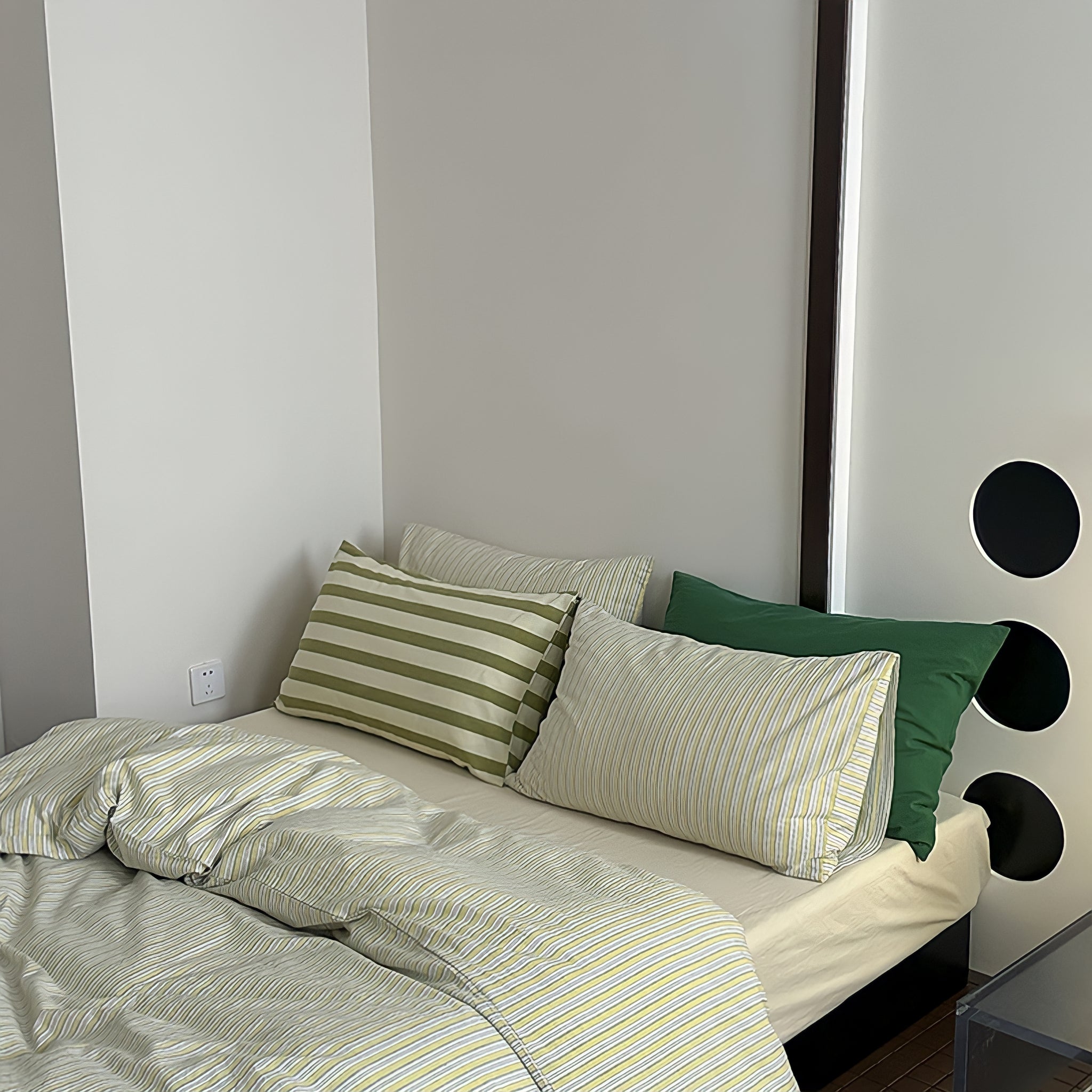 コットンカラーストライプ寝具セット 