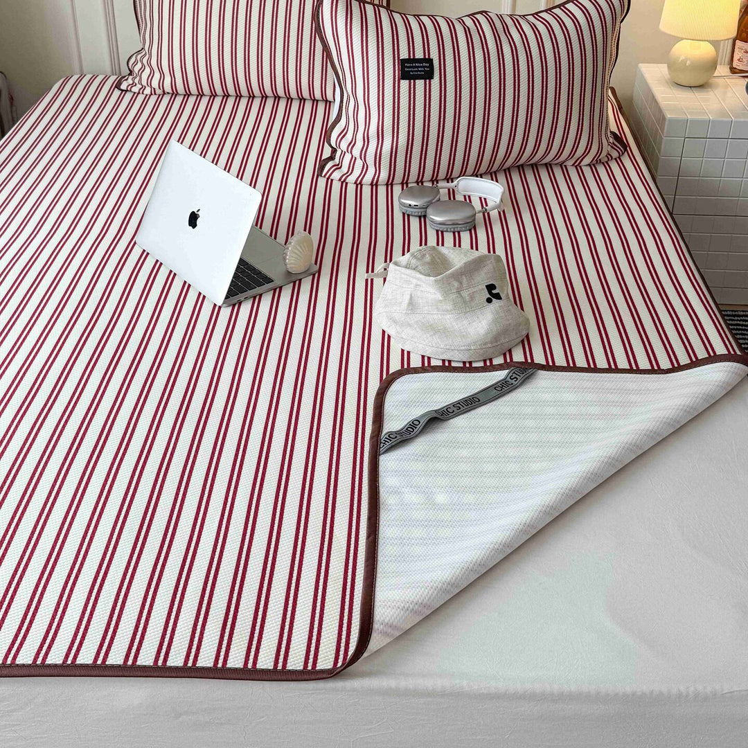 Modern Stripe Cool Pad Red