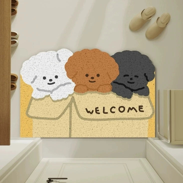 トイプードル玄関マット 