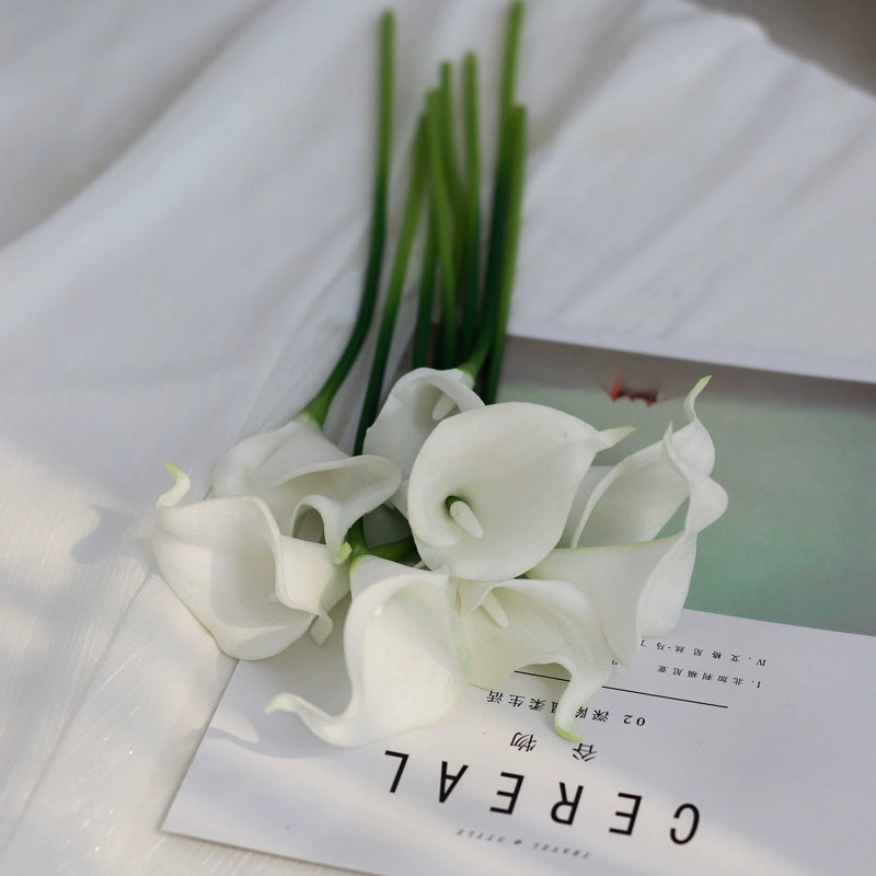 カラー カラーリリー フェイクフラワー ウェディングブーケ ホワイト