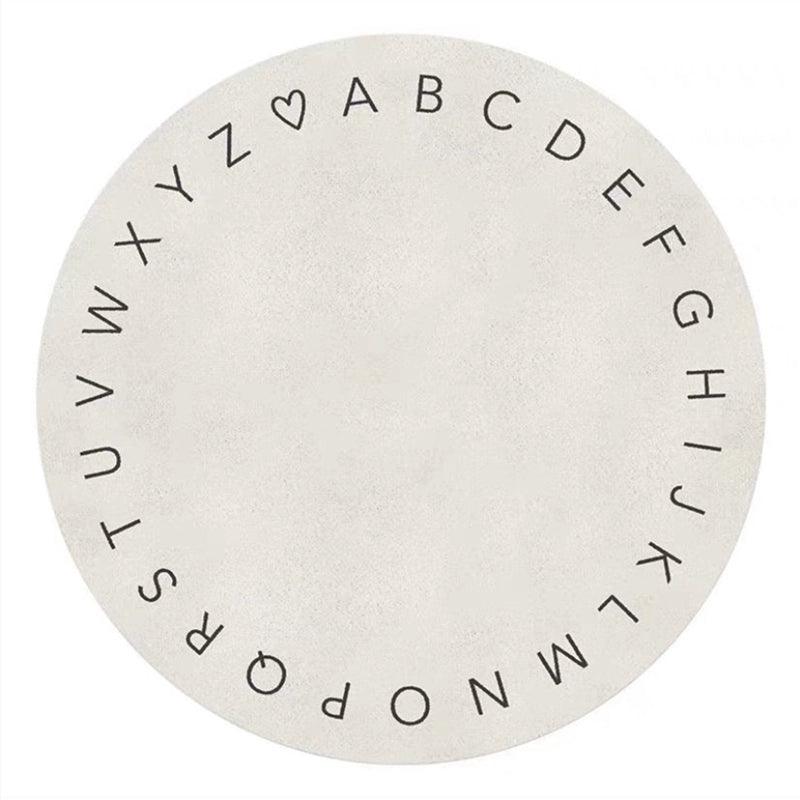 北欧スタイルの寝室 子供部屋 ラウンドカーペット / Scandinavian style bedroom children's room round carpet - kocol