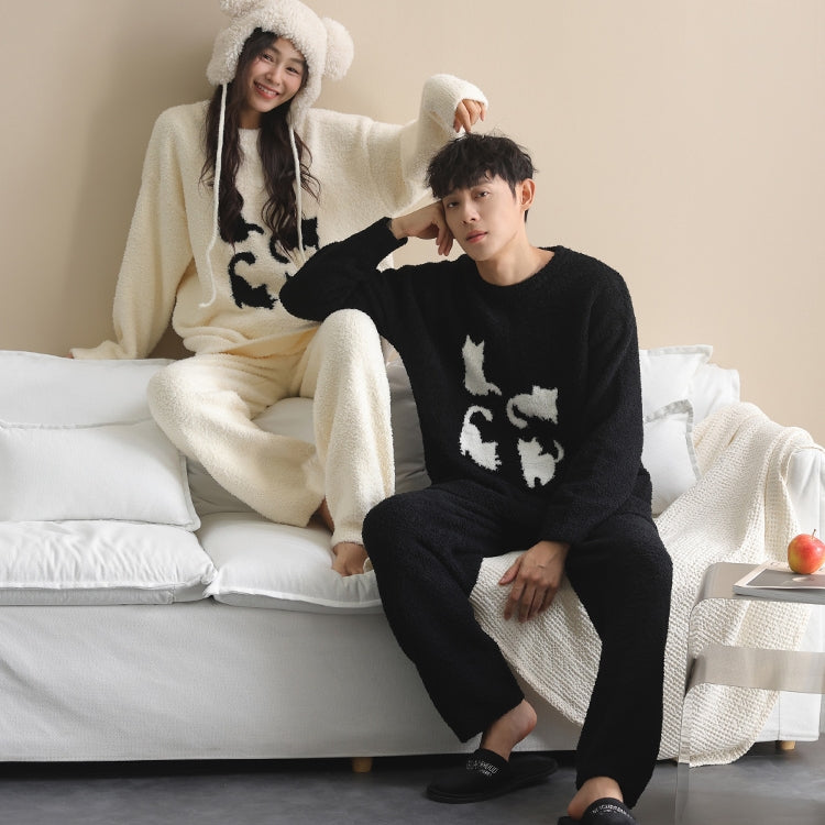 Fluffy cat silhouette loungewear 