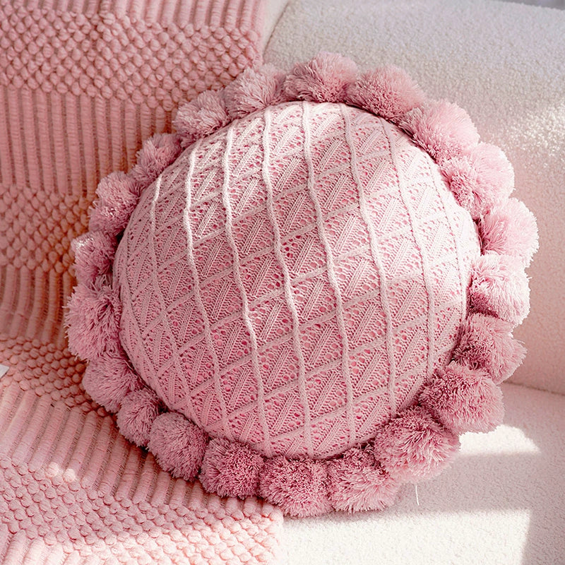 ニットタッセルクッション kocol