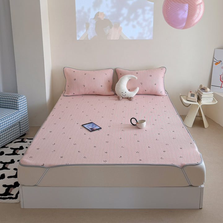 Star Moon Ice Silk Pad Set Pink