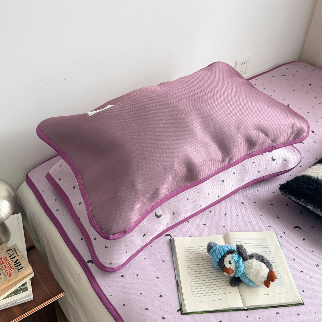 Ice Silk Star & Moon Mat Set - Purple