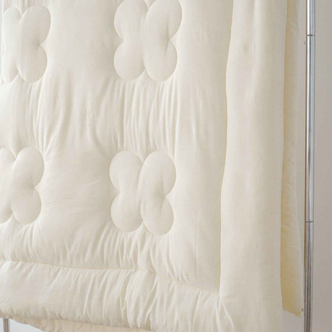 Floral quilted futon