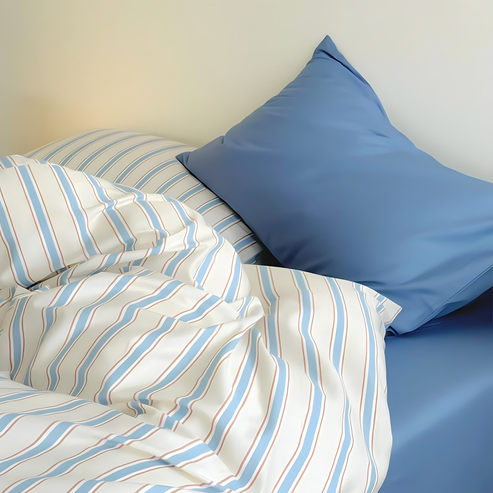 コットンストライプ寝具セット 