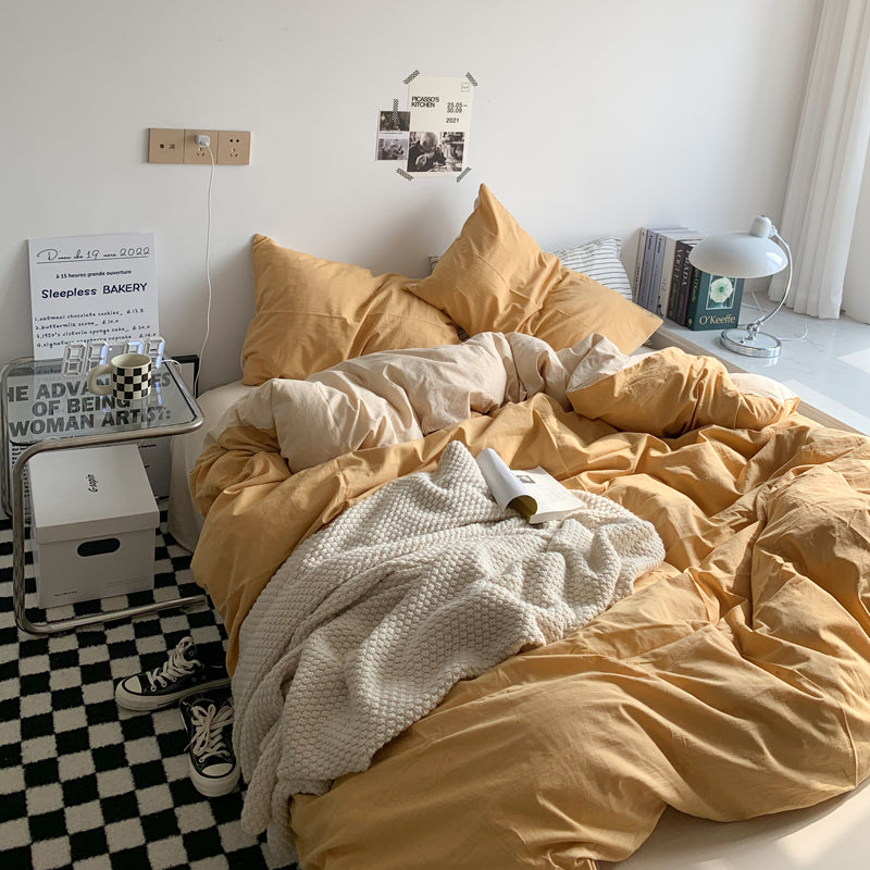 ダブルカラー2トーン寝具セット 