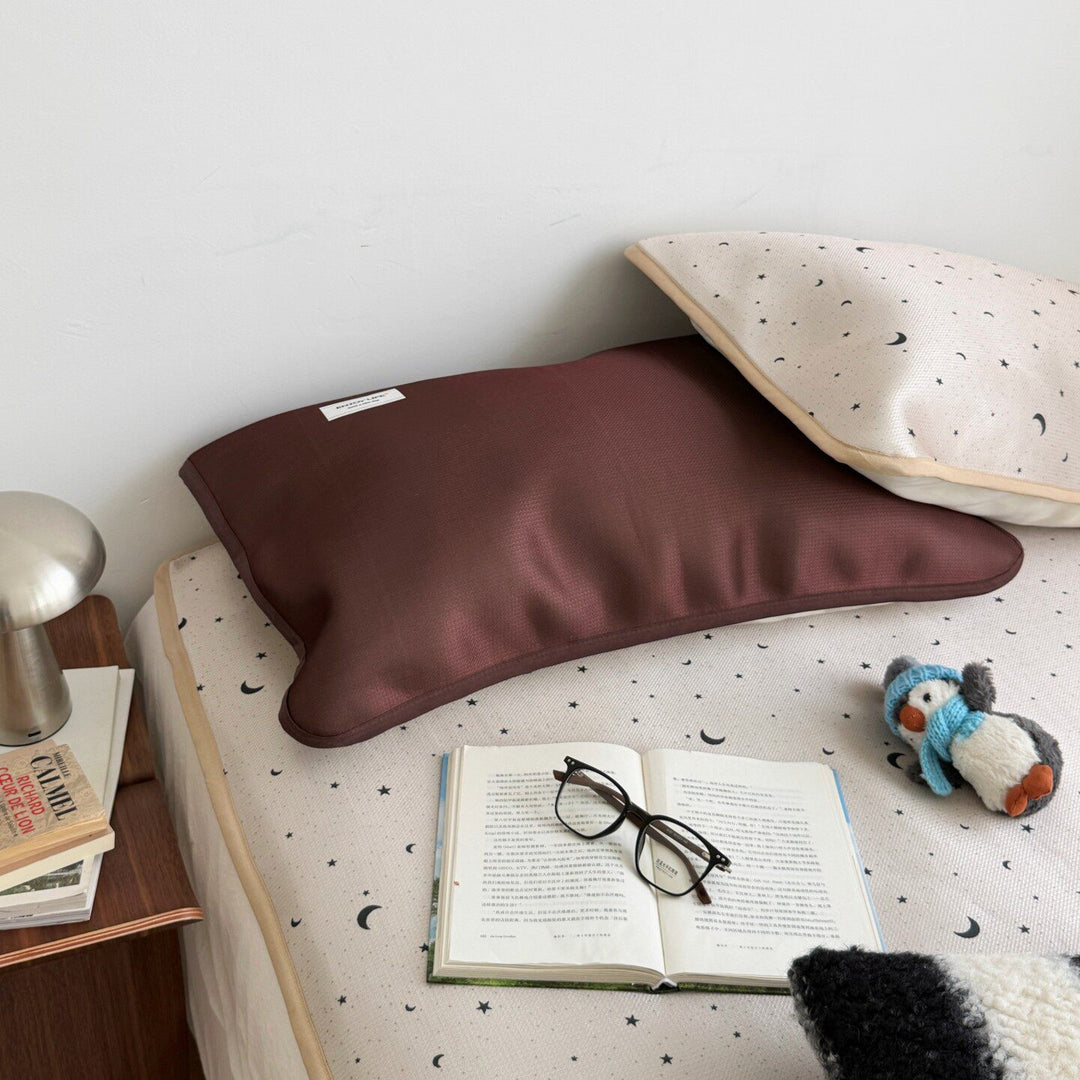 Ice Silk Star & Moon Mat Set Sand